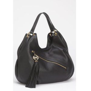 MICHAEL KORS Charm Tassel Large Shoulder Tote Bag